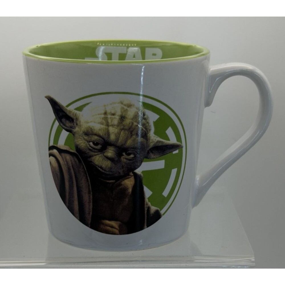 ☕🟢 Star Wars Yoda Coffee Mug – “Use The Force” – 2014 Ceramic 12oz! 🟢☕